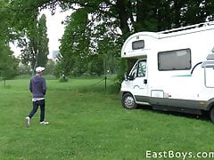Caravan Boys - Public Handjob - Alexander Dorch